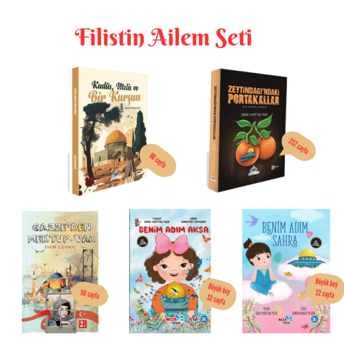 Filistin Ailem Seti (5 Kitaplık Set) Kolektif