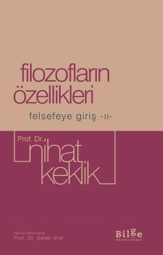 Filozofların Özellikleri Felsefeye Giriş II