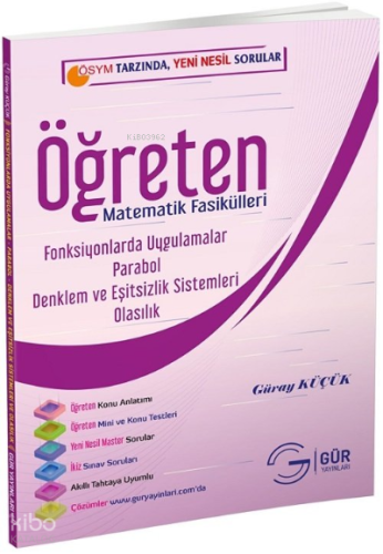 Fonksiyonlarda Uygulamalar – Parabol – Denklem ve Eşitsizlik Sistemleri - Olasılık (Set - F)