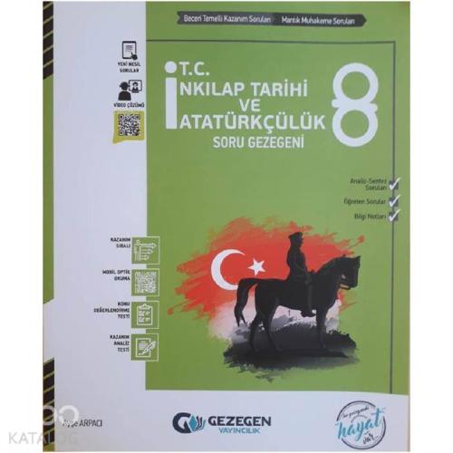 Gezegen Yayınları 8. Sınıf LGS T.C. İnkılap Tarihi ve Atatürkçülük Soru Gezegeni Gezegen 