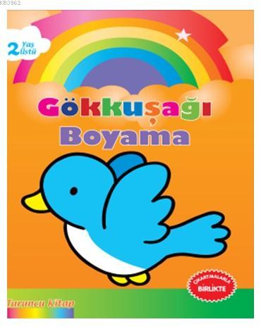 Gökkuşağı Boyama Turuncu Kitap; 2 Yaş Üstü