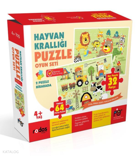Hayvan Krallığı Puzzle Oyun Seti (4+Yaş) Kolektif