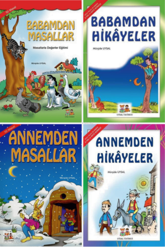 Hikayeler ve Masallarla Değerler Eğitim Seti (4 Kitap) Mürşide Uysal
