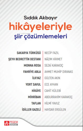 Hikâyeleriyle Şiir Çözümlemeleri