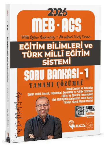 Hoca Kafası 2026 MEB-AGS Eğitim Bilimleri ve Türk Milli Eğitim Sistemi Çözümlü Soru Bankası - 1