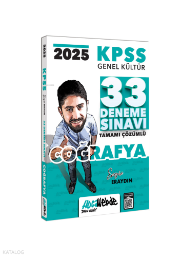 HocaWebde 2025 KPSS GK Coğrafya Tamamı Çözümlü 33 Deneme Sınavı Engin 