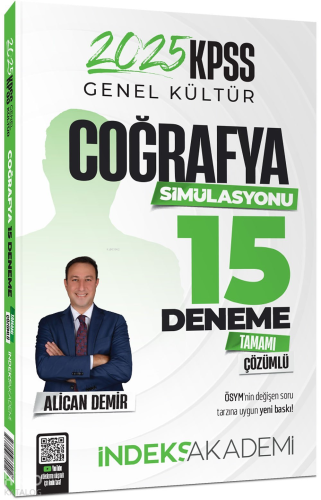 İndeks Akademi 2025 KPSS Coğrafya Simülasyonu 15 Deneme Çözümlü