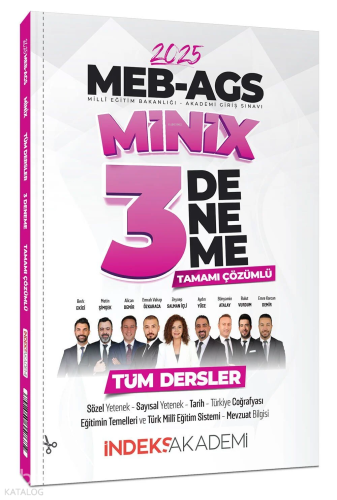 İndeks Akademi 2025 MEB-AGS Tüm Dersler MiniX 3