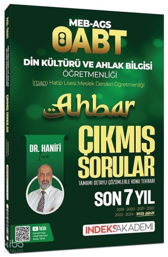 İndeks Akademi ÖABT MEB-AGS Din Kültürü ve Ahlak Bilgisi Ahbar Çıkmış 