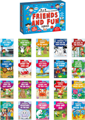 İngilizce Hikayeler 2. ve 3. Sınıf (20 Kitap);Friends and Fun Series K