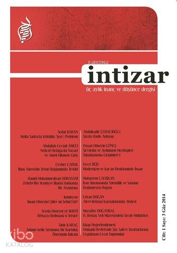İntizar; Üç Aylık İnanç ve Düşünce Dergisi Kolektif