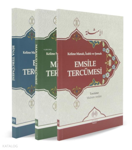 Kelime Manalı İzahlı ve Şemalı Emsile Bina Maksud Tercümesi (3 Cilt) K