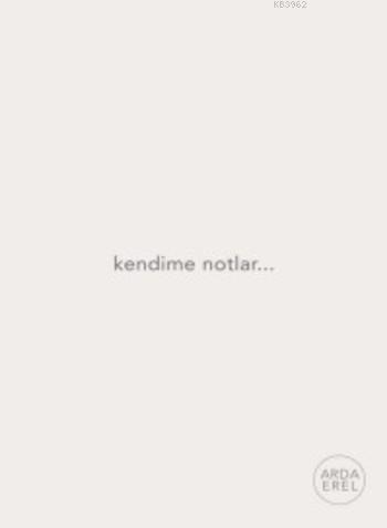 Kendime Notlar; Defter (Beyaz)