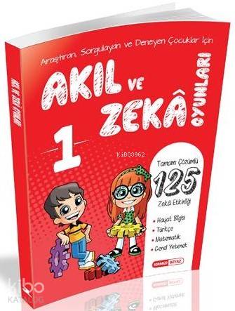 Kırmızı Beyaz Yayınları 1. Sınıf Akıl ve Zeka Oyunları Kırmızı Beyaz 