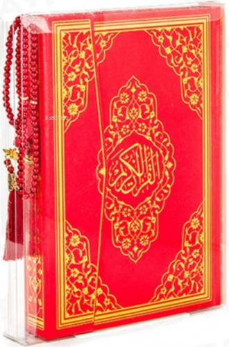 Kırmızı Mühürlü Rahle Boy Kur'an-ı Kerim İnci Tesbih (kod:228k) Kolekt