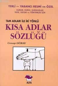 Kısa Adlar Sözlüğü
