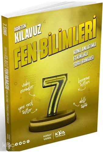 Koray Varol Akademi 7. Sınıf Öğreten Kılavuz Fen Bilimleri Konu Anlatımlı Etkinlikli Soru Bankası