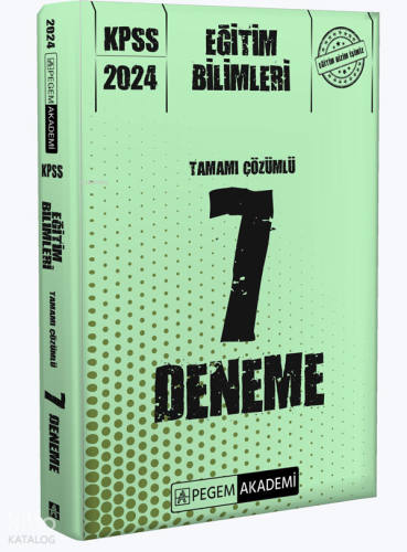 KPSS Eğitim Bilimleri Tamamı Çözümlü 7 Deneme