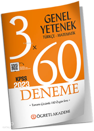 KPSS Genel Yetenek Genel Kültür 3X60 Deneme (Türkçe-Matematik)
