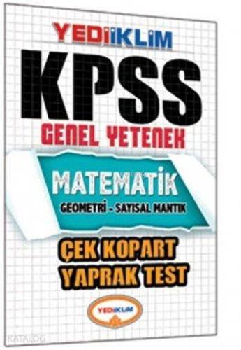 KPSS Genel Yetenek Matematik Çek Kopart Yaprak Test; Geometri - Sayısal Mantık