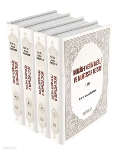 Kur'an-ı Kerim Meali ve Muhtasar Tefsiri (4 Cilt - Ciltli) Hamdi Döndü