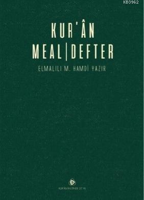 Kur'an Meal Defter