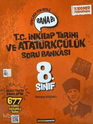 Maraton Yayıncılık 8. Sınıf Bana Bi T.C. İnkılap Tarihi ve Atatürkçülük  Soru Bankası