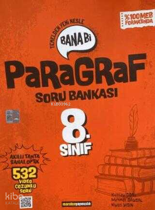 Maraton Yayıncılık 8. Sınıf Bana Bi Türkçe Paragraf Soru Bankası