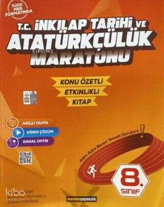 Maraton Yayıncılık 8. Sınıf T.C. İnkılap Tarihi ve Atatürkçülük Maratonu (Konu Özetli)