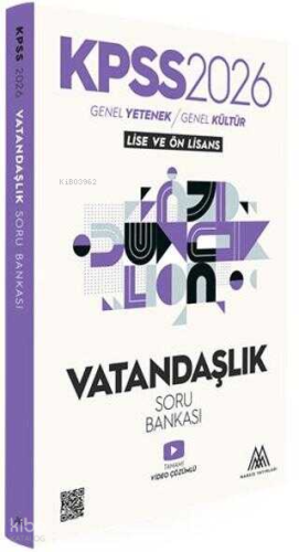 Marsis KPSS Lise Ön Lisans Vatandaşlık Soru Bankası 2026