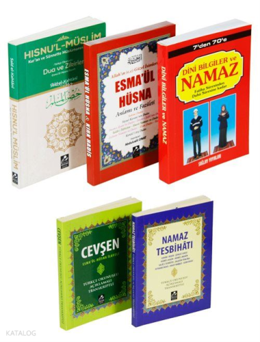 Mercan Dua ve Namaz Hocası Seti (Cep Boy 5 Kitap Set)