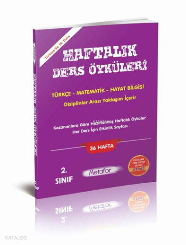 Metafor Yayınları 2 . Sınıf Haftalık Ders Öyküleri Föyleri (Toplam 36 Hafta)