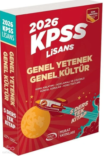 Murat Yayınları 2026 KPSS Lisans Genel Yetenek Genel Kültür Konu Anlat