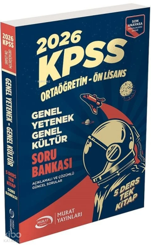 Murat Yayınları 2026 KPSS Lise Ortaöğretim Ön Lisans Soru Bankası 5 De