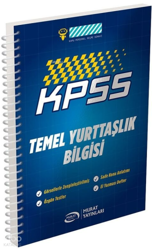 Murat Yayınları KPSS Temel Yurttaşlık Bilgisi Vatandaşlık Defteri Kole