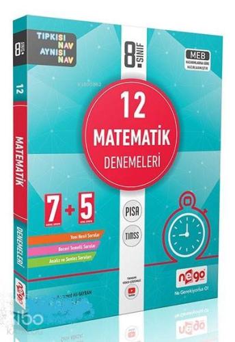 Nego Yayınları 8. Sınıf LGS Matematik 12 Denemeleri Nego 