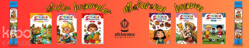 Neşeli Boyama Kitabı Sticker (6 Kitap) Kolektif