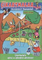 Neşeli Çıkartmalar - Yeşil Kitap; Resimleri Tamamla