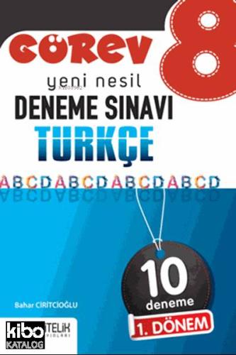 Nitelik Yayınları 8. Sınıf Görev LGS 1. Dönem 10 Türkçe Deneme