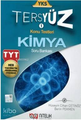 Nitelik Yayınları TYT Kimya Tersyüz Soru Bankası Nitelik 