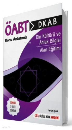 ÖABT Din Kültürü ve Ahlak Bilgisi Öğretmenliği Konu Anlatımlı Dijital 
