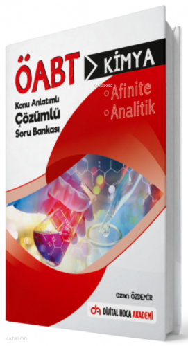 ÖABT Kimya Öğretmenliği Afinite Analitik Çözümlü Soru Bankası Dijital 