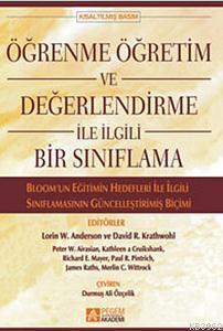 Öğrenme Öğretim ve Değerlendirme ile İlgili Bir Sınıflama