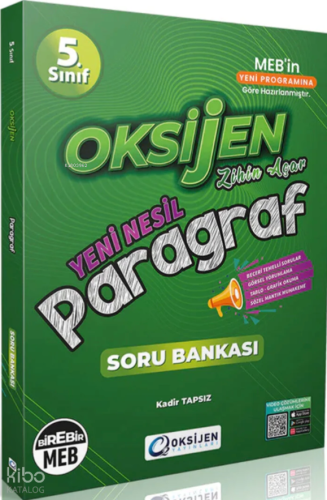 Oksijen Yayınları 5. Sınıf Paragraf Soru Bankası Kolektif