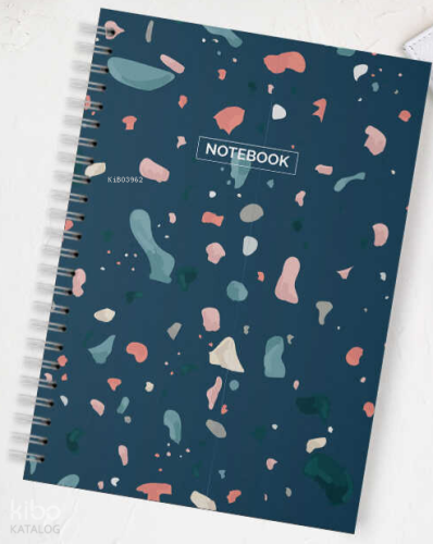 Okul Defteri 70 Yaprak A4 Spiralli Kareli Lacivert Bristol Kolektif