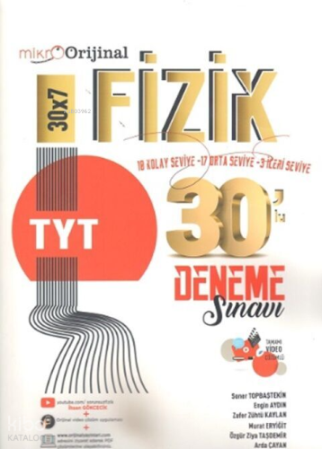 Orijinal Mikro TYT Fizik 30'lu Deneme Sınavı
