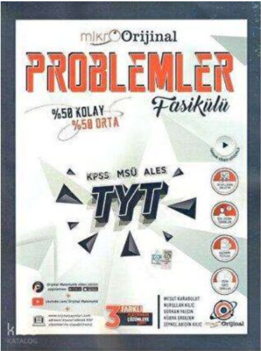 Orijinal Yayınları Mikro TYT Problemler Fasikülü Soru Bankası