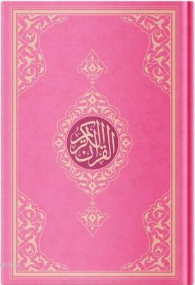 Orta Boy Resm-i Osmani Kur'an-ı Kerim (Özel, Pembe Kapak, Mühürlü, Kod:KR0042)