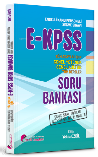 Özdil Akademi EKPSS Soru Bankası Özdil Akademi Yayınları Yekta Özdil