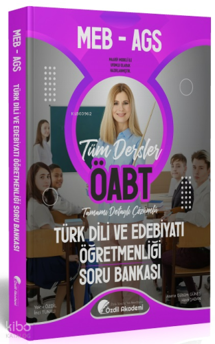 Özdil Akademi Yayınları ÖABT MEB-AGS Türk Dili ve Edebiyatı Öğretmenli
